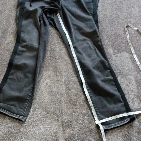 Torrid grayed black pull on drawstring pants with leg stripes - Picture 8 of 11